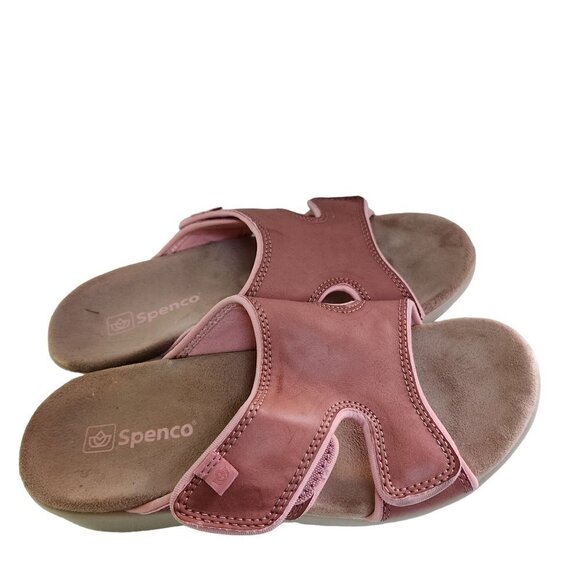 Spence Orthotic Coral Cloud Leather Hook Loop Comfort Sandals Size 7 - Picture 3 of 11